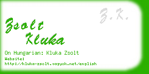 zsolt kluka business card